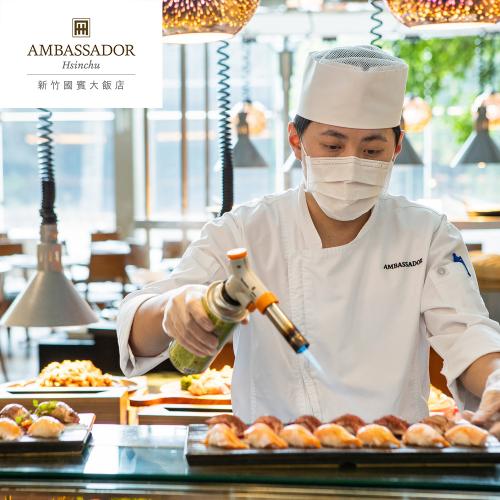 新竹【國賓大飯店】八方燴西餐廳-假日單人午晚餐吃到飽(MO)